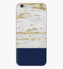 Faraldi Gold Marmor und Französisch Marine iPhone-Hülle & Cover