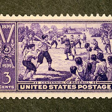 1939 3 Baseball Centennial Postage Stamp