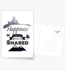 Into the Wild - Happiness is only real when Shared Postcards