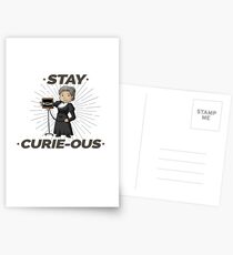 Stay Curious Marie Curie Curiousity Postcards