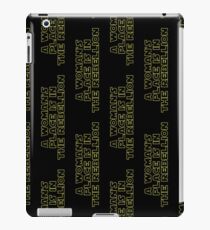 Rebellious Women (yellow, outline) iPad Case/Skin