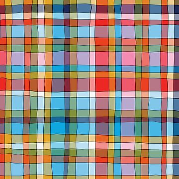 Madras check Rainbow Pastel Color A pattern with brightly colored