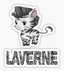 Zebra Laverne Sticker