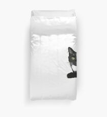 Black and White Cat Duvet Cover