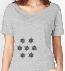 fire star psychedelic geometric art by TrippyNature Women's Relaxed Fit T-Shirt