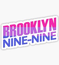 Brooklyn Nine Nine | Bi Flag Logo Sticker
