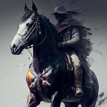 Heroic Knight On Horse Character  Poster for Sale by ByDigitalDream
