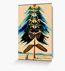 SCHMETTERLING: Vintage Abstract Dali Print Grußkarte