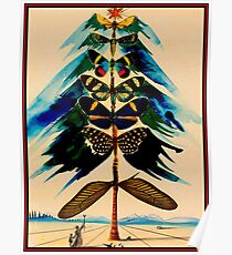 SCHMETTERLING: Vintage Abstract Dali Print Poster