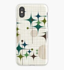 Eames Era Starbursts and Globes 1 (bkgrnd) iPhone Case/Skin