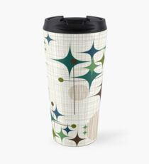 Taza de viaje Eames Era Starbursts y Globes 1 (bkgrnd)
