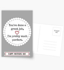 A Modest Mother's Day Message Postcards