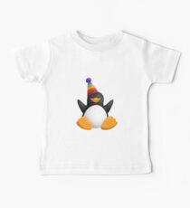 Happy Party Penguin Baby Tee