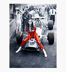 Ferrari 312F1 & Lady in Red Photographic Print