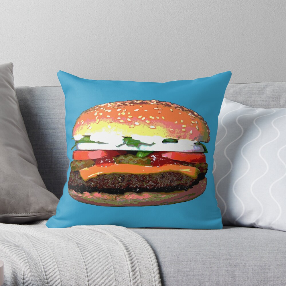 giant burger pillow