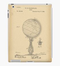 1888 Patent Globe iPad Case/Skin