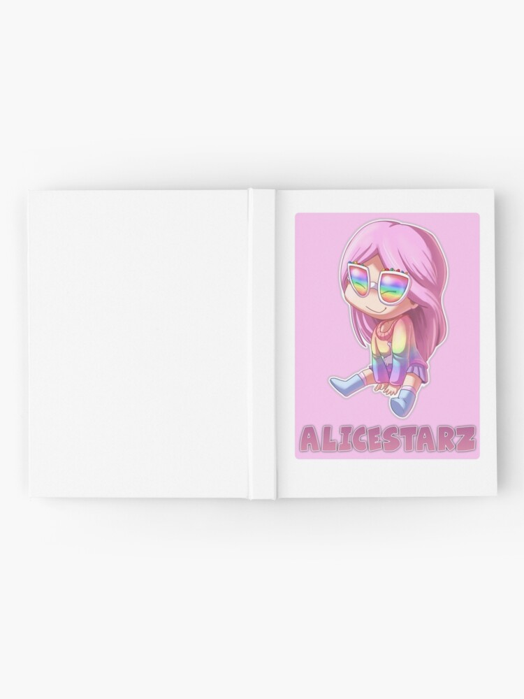 Alice Starz Roblox T Shirt Design Hardcover Journal - alicestarz roblox avatar art chibi kawaii baby one piece