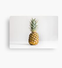 Die einsame Ananas Metalldruck