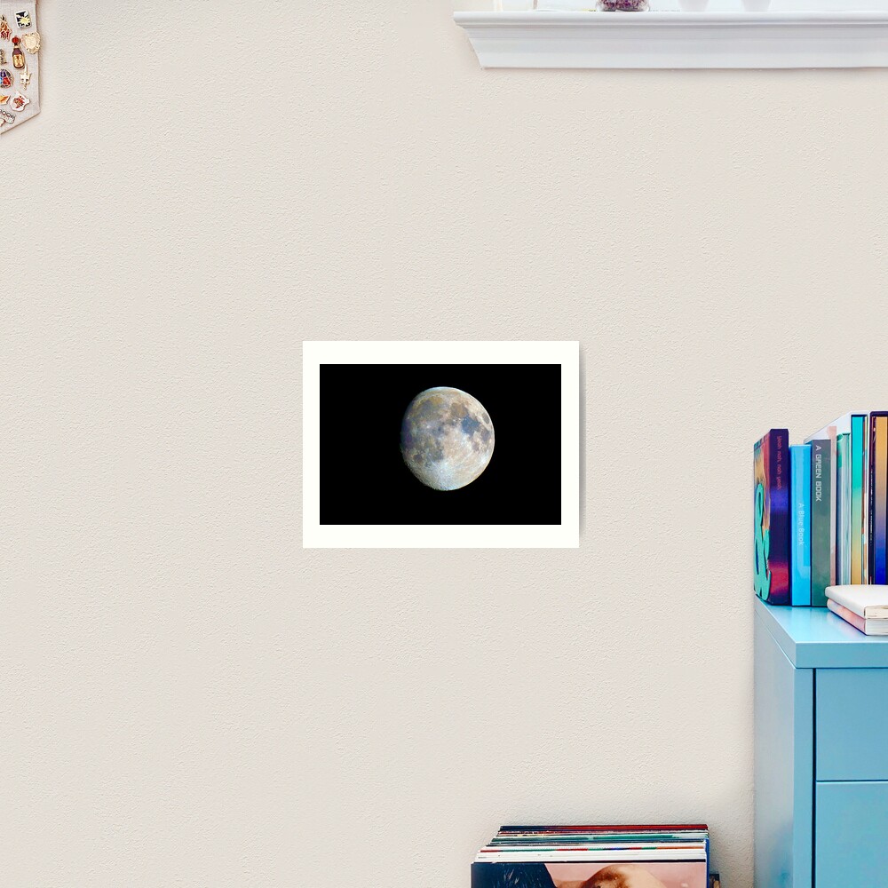 moon in colour Art Print