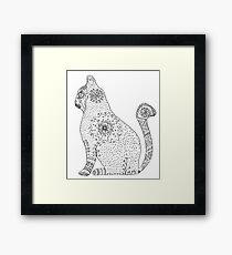 Lámina enmarcada Mandala Cat