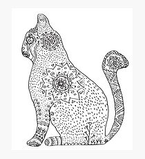 Lámina fotográfica Mandala Cat