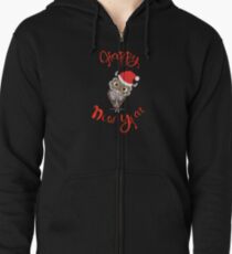 Happy New Year Zipped Hoodie