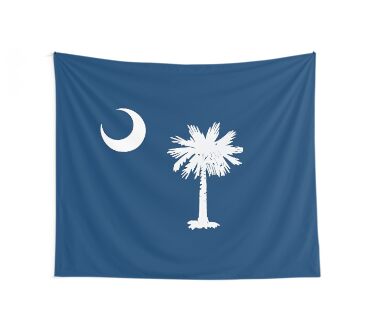 South Carolina Flag  Wall Tapestry