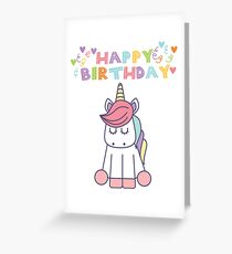 Unicorn Birthday Greeting Card