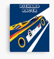 Diehard racer retro Canvas Print