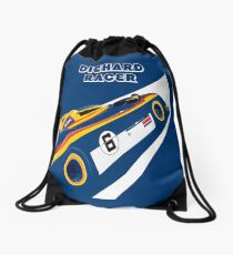 Diehard racer retro Drawstring Bag