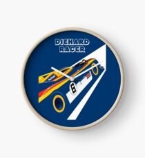Diehard racer retro Clock