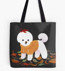 Autumnal Bichon Tote Bag