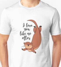 I love you like no otter Slim Fit T-Shirt