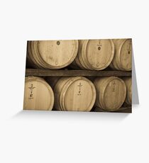 Wine Casks Greeting Card