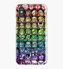 Mega Man Robot Masters Rainbow iPhone Case