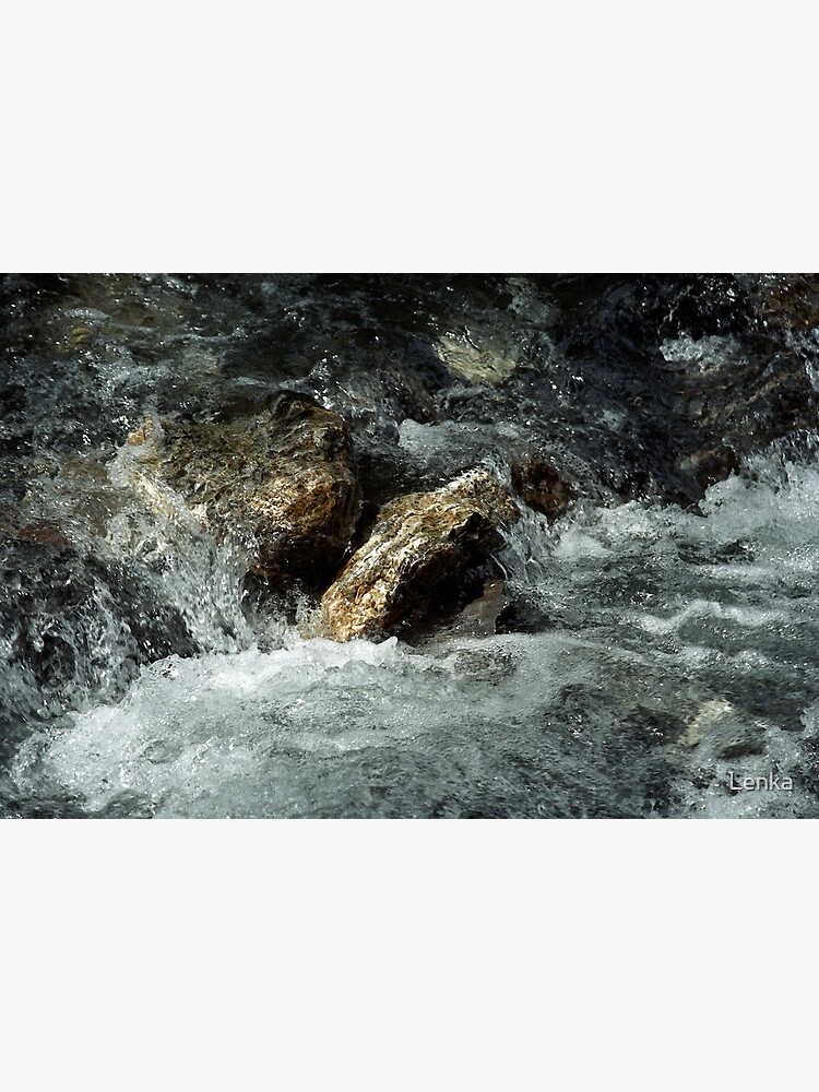 Weisse Lütschine: How long can a stone resist all that water? by Lenka