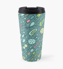 Microbes pattern. Bacteria design for biology lovers. Travel Mug