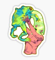 Trippy Frog Sticker