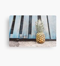 Die Stimmung in der Ananas Metalldruck