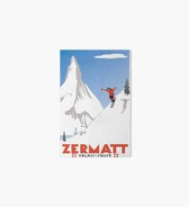 Zermatt, Valais, Switzerland,Ski Poster Art Board