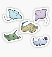 some stingrays Sticker
