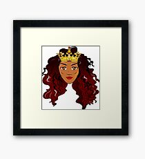 African Luxury Queen Goddess Astonishment Framed Print African Luxury Queen Goddess Astonishment Framed Print
