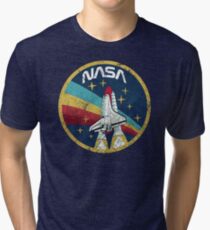 Nasa Vintage Colors V01 Tri-blend T-Shirt