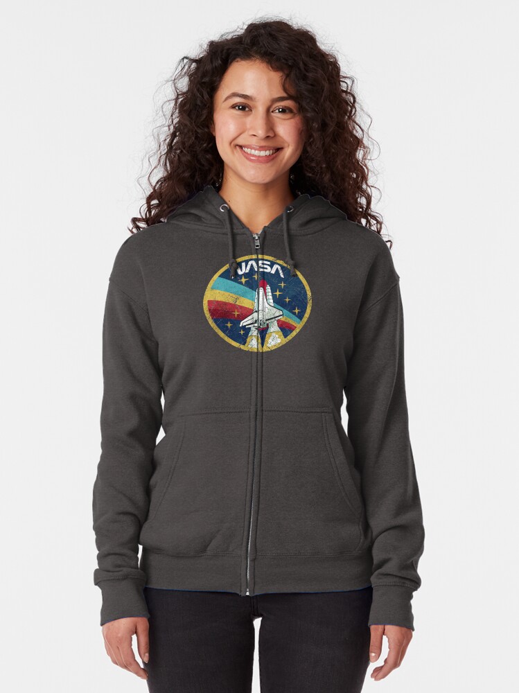 Alternate view of Nasa Vintage Colors V01 Zipped Hoodie