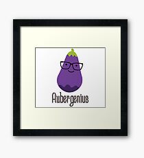 Aubergenius Framed Print