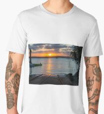 Sunset, 1770, Australia Men's Premium T-Shirt