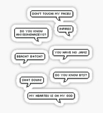 Sticker Pack - BTS Funny quotes Sticker