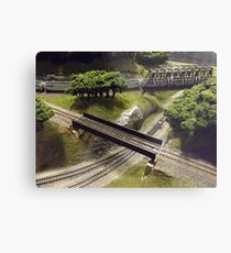 Scale Model Trains, Scale Model Buildings, Greenberg's Train and Toy Show, Edison, New Jersey Metal Print