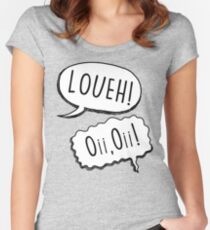 Louh! Oi, Oi! - hellblau Tailliertes Rundhals-Shirt