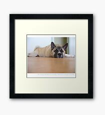 Saki Bored (Calendar Version) Framed Print